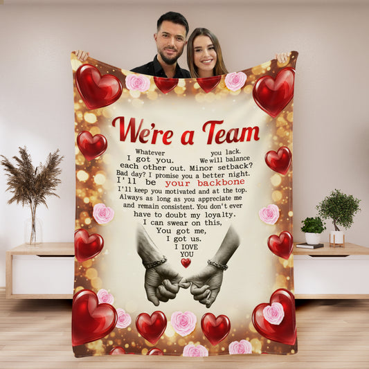 WE'RE A TEAM PROMISE BLANKET