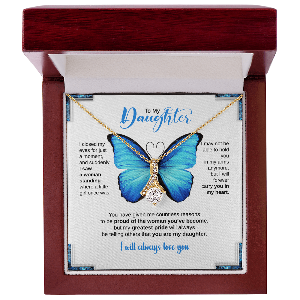 TO MY DAUGHTER BUTTERFLY NECKLACE