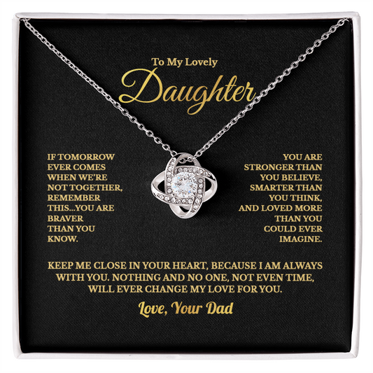 TO MY LOVELY DAUGHTER NECKLACE