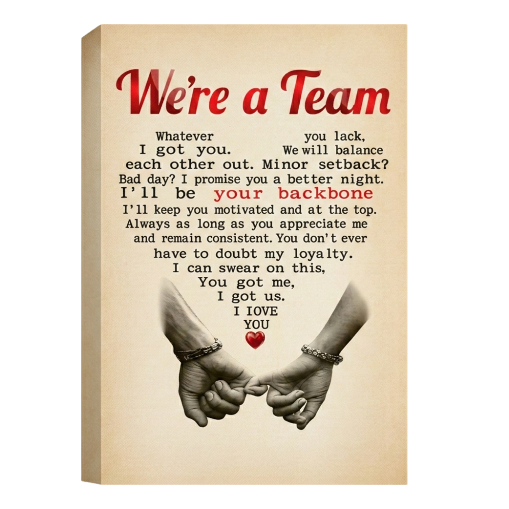 WE'RE A TEAM CANVAS