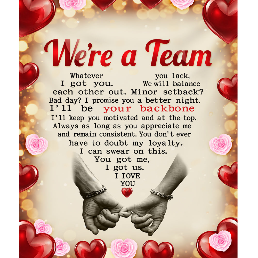WE'RE A TEAM PROMISE BLANKET