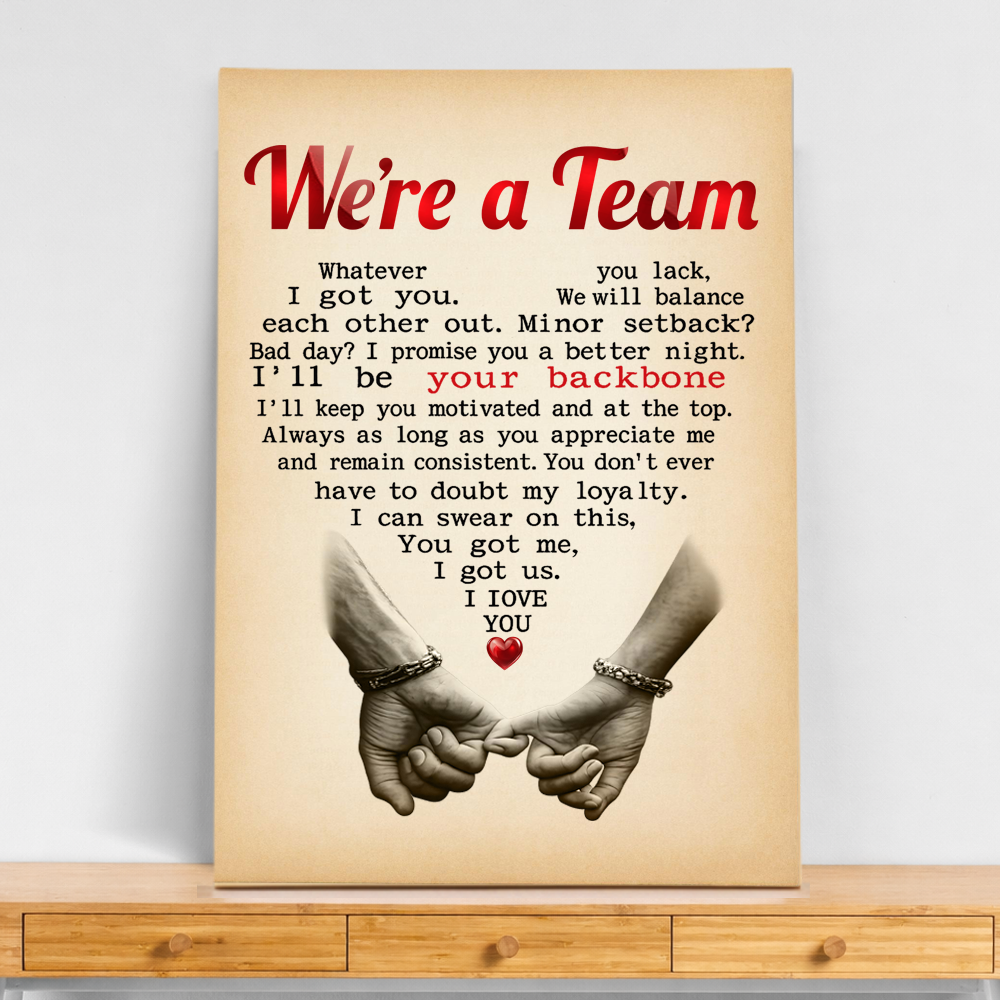 WE'RE A TEAM CANVAS