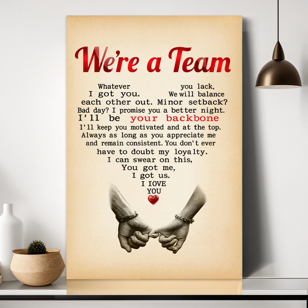 WE'RE A TEAM CANVAS