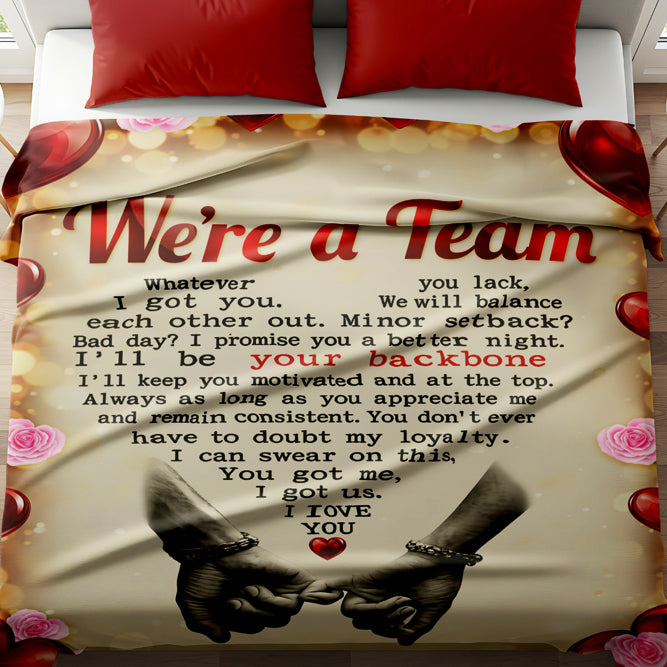 WE'RE A TEAM PROMISE BLANKET