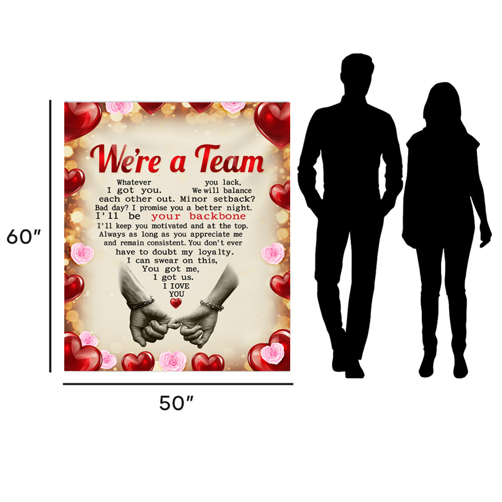 WE'RE A TEAM PROMISE BLANKET