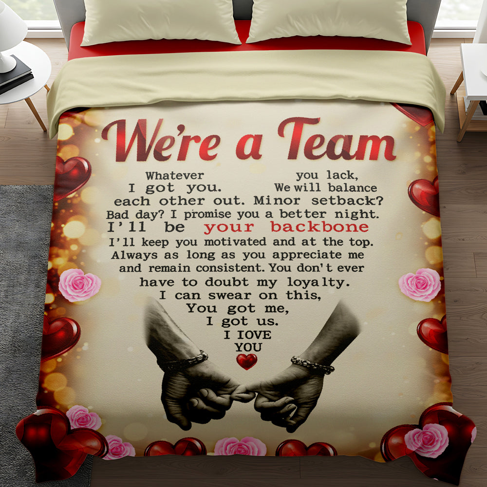 WE'RE A TEAM PROMISE BLANKET