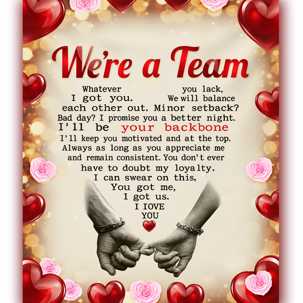 WE'RE A TEAM PROMISE BLANKET