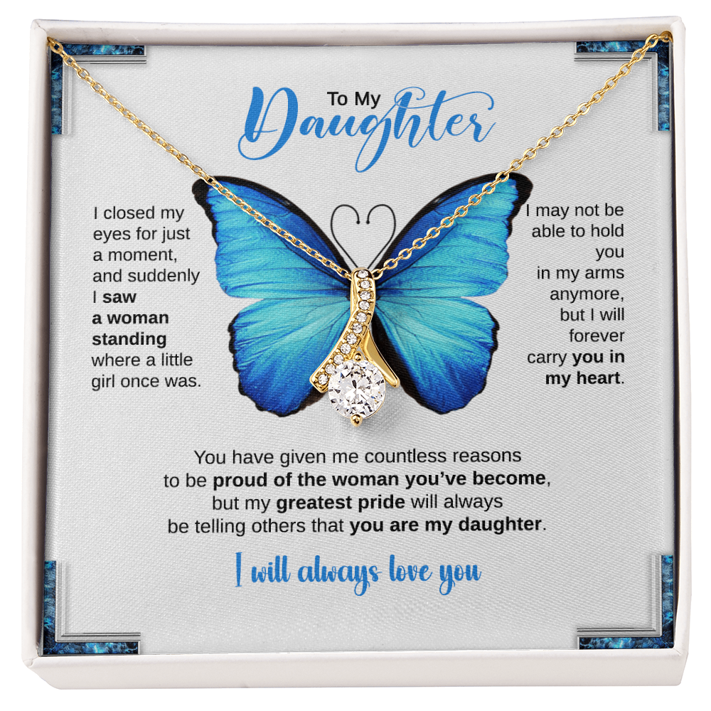 TO MY DAUGHTER BUTTERFLY NECKLACE