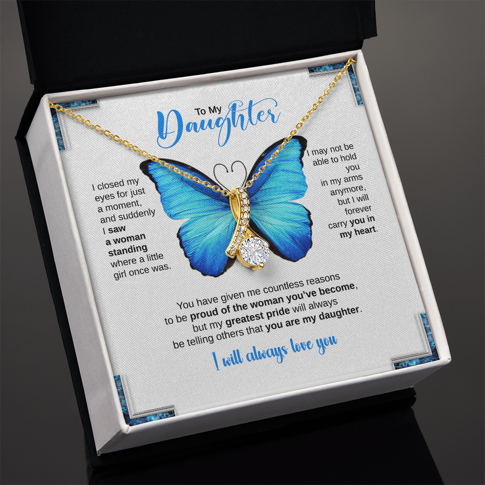 TO MY DAUGHTER BUTTERFLY NECKLACE