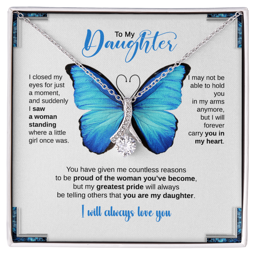 TO MY DAUGHTER BUTTERFLY NECKLACE