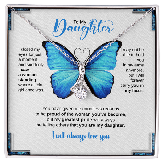 TO MY DAUGHTER BUTTERFLY NECKLACE