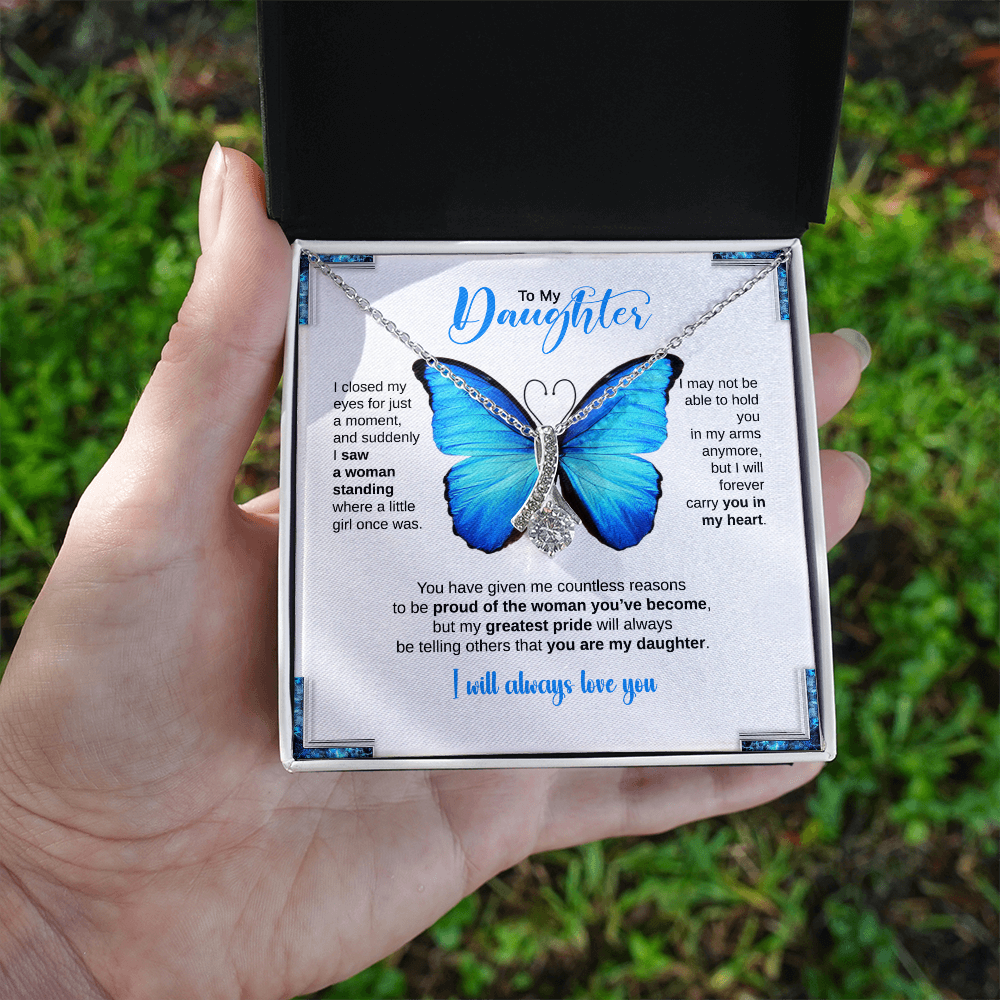 TO MY DAUGHTER BUTTERFLY NECKLACE