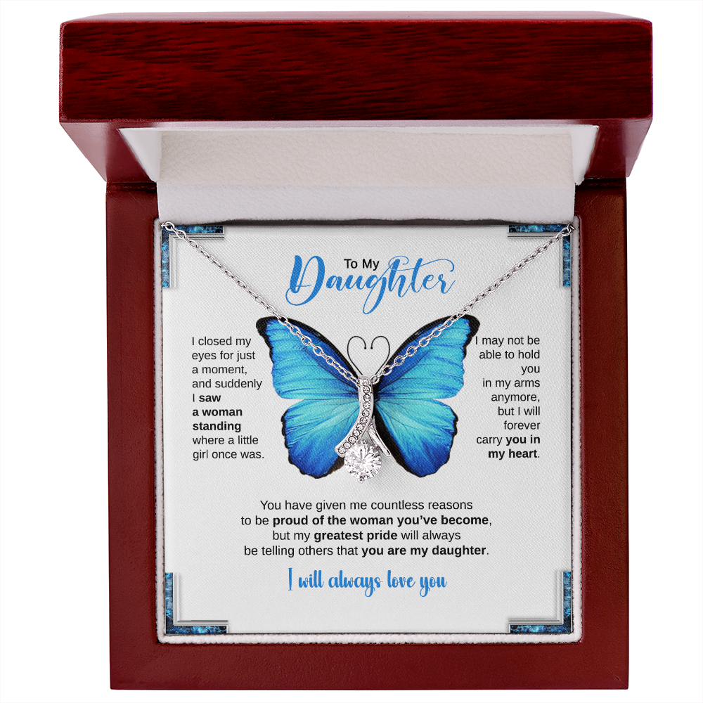 TO MY DAUGHTER BUTTERFLY NECKLACE