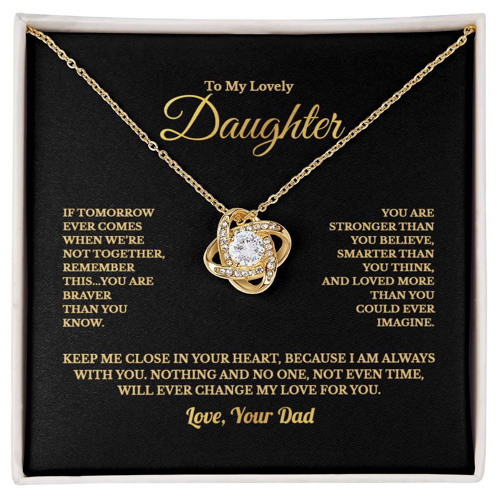 TO MY LOVELY DAUGHTER NECKLACE