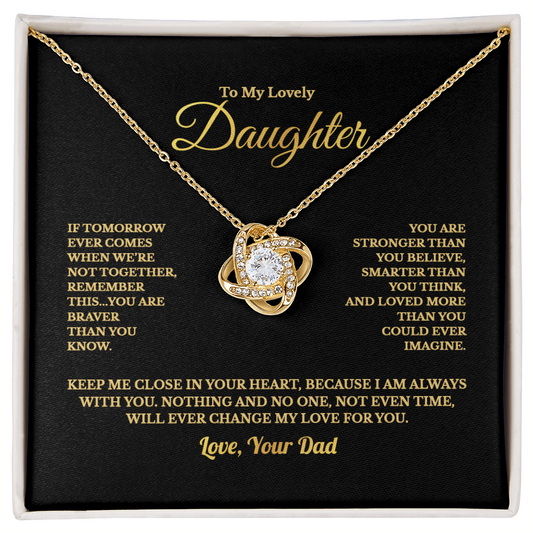 TO MY LOVELY DAUGHTER NECKLACE