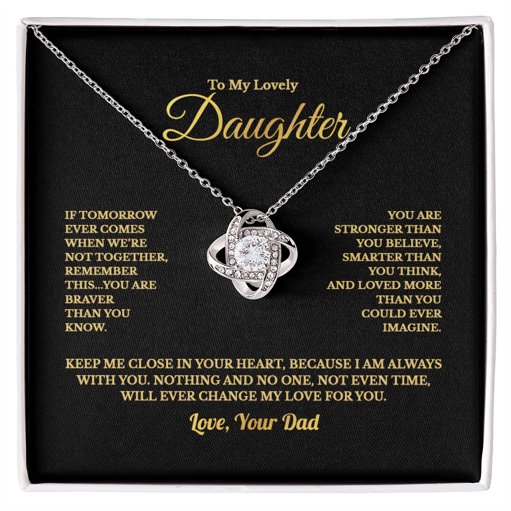 TO MY LOVELY DAUGHTER NECKLACE