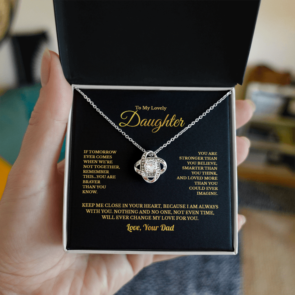 TO MY LOVELY DAUGHTER NECKLACE