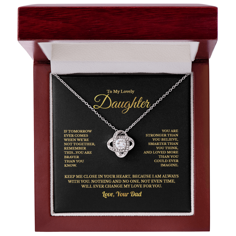 TO MY LOVELY DAUGHTER NECKLACE